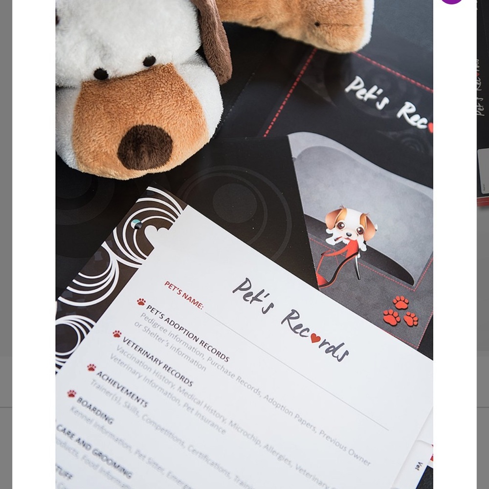 🆕 Pet records organization kit